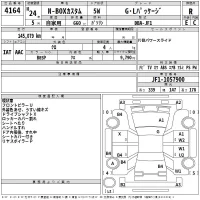 Honda N BOX лот № 4164 оценка R  с аукциона в Японии 2