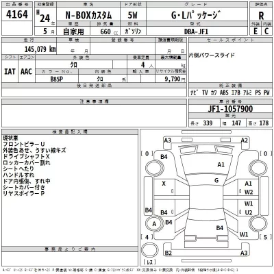 Honda N BOX  с аукциона в Японии