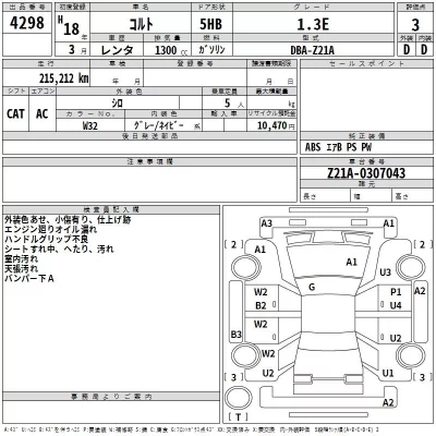 Mitsubishi COLT  с аукциона в Японии