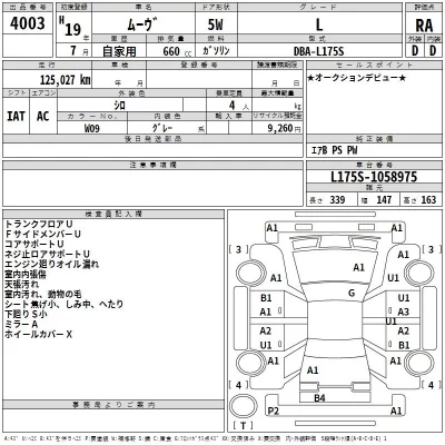Daihatsu MOVE  с аукциона в Японии