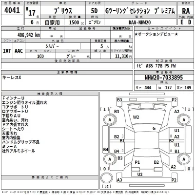 Toyota Prius  с аукциона в Японии