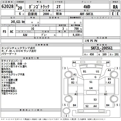 Mazda BONGO  с аукциона в Японии