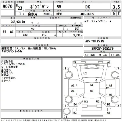Mazda BONGO VAN  с аукциона в Японии