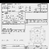 Honda CR-V лот № 17019 оценка 3.5  с аукциона в Японии 6