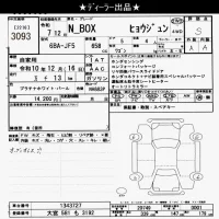 Honda N BOX лот № 3093 оценка S  с аукциона в Японии 8