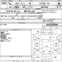 Subaru SAMBAR лот № 3764 оценка RA  с аукциона в Японии 2