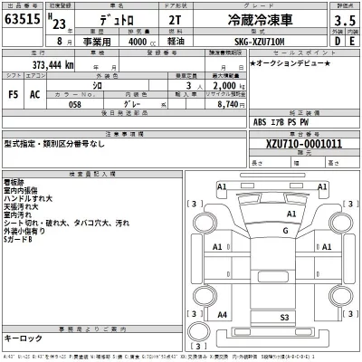 Hino DUTRO  с аукциона в Японии