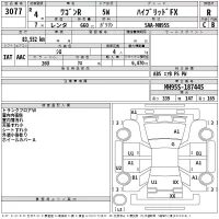 Suzuki WAGON R лот № 3077 оценка R  с аукциона в Японии 2