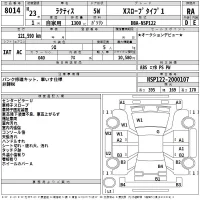 Toyota RACTIS лот № 8014 оценка RA  с аукциона в Японии 2