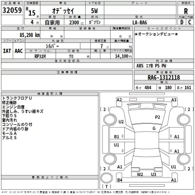 Honda ODYSSEY  с аукциона в Японии