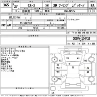 Mazda CX-3 лот № 365 оценка RA  с аукциона в Японии 2