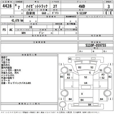 Daihatsu HIJET TRUCK  с аукциона в Японии