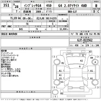 Subaru IMPREZA G4 лот № 351 оценка R  с аукциона в Японии 2
