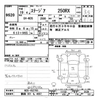 Nissan STAGEA лот № 9520 оценка 3.5  с аукциона в Японии 9