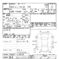 Suzuki WAGON R лот № 3073 оценка R  с аукциона в Японии 9