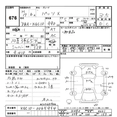 Toyota PASSO  с аукциона в Японии