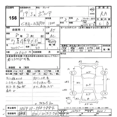 Toyota PORTE  с аукциона в Японии