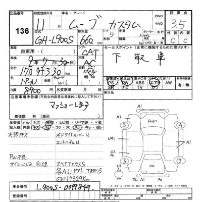 Daihatsu MOVE  с аукциона в Японии