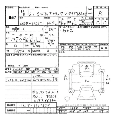 Mitsubishi MINICAB TRUCK  с аукциона в Японии