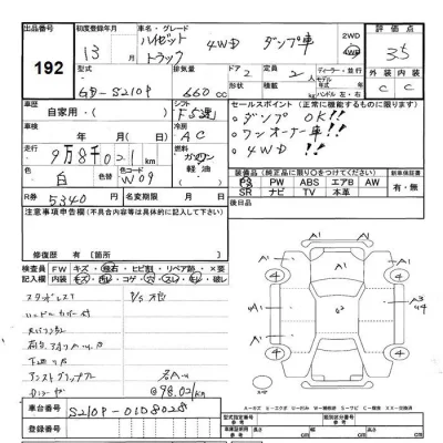 Daihatsu HIJET TRUCK  с аукциона в Японии
