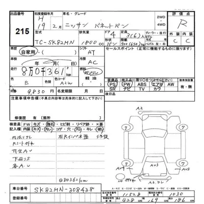 Nissan VANETTE VAN  с аукциона в Японии