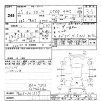 Suzuki SX-4 лот № 245 оценка 3.5  с аукциона в Японии 3