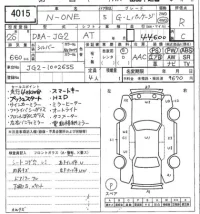 Honda N ONE лот № 4015 оценка R  с аукциона в Японии 7