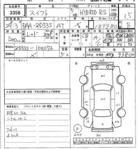 Suzuki SWIFT лот № 3358 оценка 3.5  с аукциона в Японии 6