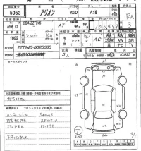 Toyota ALLION лот № 5053 оценка RA  с аукциона в Японии 7