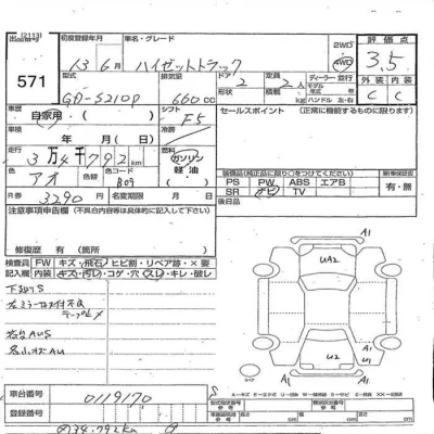 Daihatsu HIJET TRUCK  с аукциона в Японии