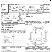 Toyota COROLLA FIELDER лот № 2544 оценка 3.5  с аукциона в Японии 3