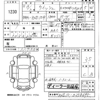Toyota WISH лот № 1230 оценка 3.5  с аукциона в Японии 5