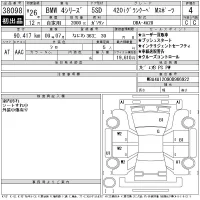 BMW 4-Series лот № 38098 оценка 4  с аукциона в Японии 11