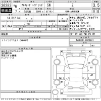 Toyota ALPHARD лот № 36283 оценка 3.5  с аукциона в Японии 11