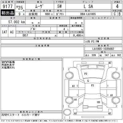 Daihatsu MOVE  с аукциона в Японии