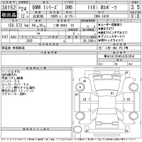 BMW 1-Series лот № 38152 оценка 3.5  с аукциона в Японии 11