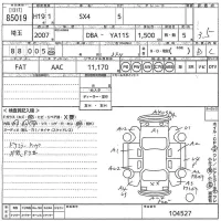 Suzuki SX-4 лот № 85019 оценка 3.5  с аукциона в Японии 10