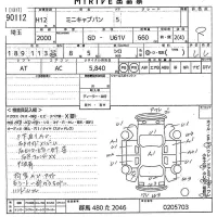 Mitsubishi MINICAB VAN лот № 90112 оценка R  с аукциона в Японии 10