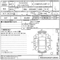Mercedes-Benz C CLASS WAGON лот № 35021 оценка 4  с аукциона в Японии 10