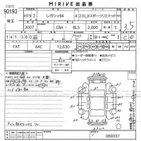 Subaru LEGACY B4 лот № 90193 оценка 3.5  с аукциона в Японии 10