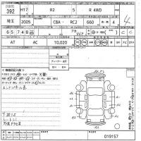 Subaru R2 лот № 392 оценка 4  с аукциона в Японии 10