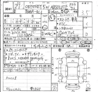 Honda ODYSSEY лот № 3041 оценка 3.5  с аукциона в Японии 6