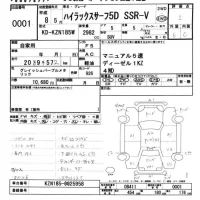 Toyota HILUX SURF лот № 1 оценка 2  с аукциона в Японии 8