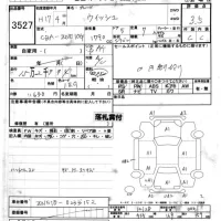 Toyota WISH лот № 3527 оценка 3.5  с аукциона в Японии 8