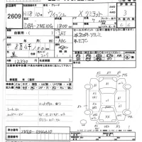 Toyota WISH лот № 2609 оценка 3  с аукциона в Японии 8