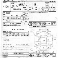 Mitsubishi EK WAGON лот № 4106 оценка 3  с аукциона в Японии 3