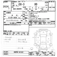 Mazda CX-3 лот № 2634 оценка 3  с аукциона в Японии 8