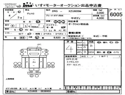 Hino DUTRO  с аукциона в Японии