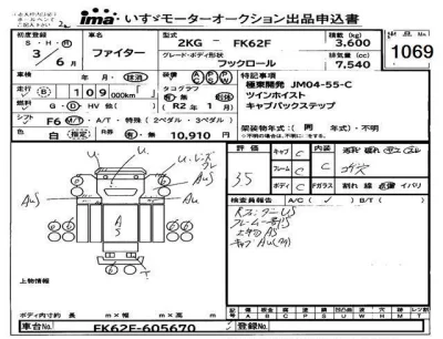 Mitsubishi FUSO FIGHTER  с аукциона в Японии
