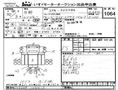 Hino RANGER  с аукциона в Японии